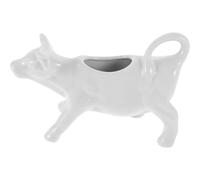 LIFKICH Brocca in Ceramica Bianca a Forma di Animale per Servire Salse e Crema, Facile da Maneggiare, per Decorazione da Tavola e Ristoranti
