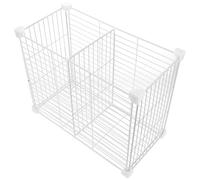 LIFKICH Cesto Divisorio per Congelatore in Ferro Bianco, Griglia Interna | Organizzazione Dispensa e Freezer, Facile Categorizzazione, Cestello Inferiore, per Frutta e Verdura
