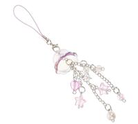 LIFKICH Charm Decorativo per Borsa Viola Pendente Stella e Cuore in Lega e Acrilico Resistente All'usura per Chiavi Auto e Zaino, per Natale e Compleanni