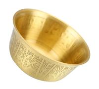 LIFKICH Ciotola Decorativa in Rame Dorato per Oggetti Sacri Religiosi, Resistente alla Ruggine senza Sbavature, Incisioni Elaborate, per Tempio e Decorazione Casa