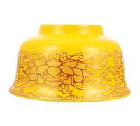 LIFKICH Ciotola in Ceramica Liscia per Offerte Buddista, Contenitore per Acqua e Riso, Decorazione per Casa e Tempio, Resistente e Facile da Trasportare, per Meditazione e Rituali