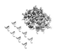 LIFKICH Clip per Ripiani in Ferro Argento per Organizzazione Flessibile 50 Pezzi Supporto Resistente per Scaffali Armadietti Cucina e Spazio di Stoccaggio