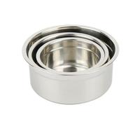 LIFKICH Contenitore Alimenti Rotondo in Acciaio Inox con Coperchio 350ml | Argento, per Cucina ed Esterno, Conserva Frutta e Cibi, Pp e Acciaio Inossidabile