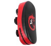 LIFKICH Cuscino da Boxe per Calci, Bersaglio Curvo in PU Nero | Rivestimento in PU Spesso, Inserti Assorbenti, Cinturino Adesivo, per Pratica a Casa e Allenamento
