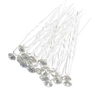 LIFKICH Forcine per Chioma Strass 40 Pezzi in Lega di Alluminio Argento, Eleganti e Facili da Portare la Vita Quotidiana e Occasioni Speciali