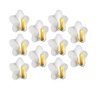 LIFKICH Ganci adesivi 10 pezzi forma stella in ABS per appendere cappelli e borse leggeri in bagno e corridoio