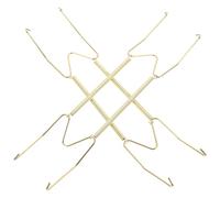 LIFKICH Ganci da Parete per Piatti in Lega di Rame Color Oro 2 Pezzi Design a Molla a Forma di W per Appendere e Proteggere Piatti Stabilità e Durata