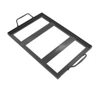 LIFKICH Grill Rack in Ferro Smaltato Nero, Supporto per Piastra Sale | 1 Pezzo, Robusto e Odore, per Barbecue e Campeggio, Adatto a Ristorante e Cucina