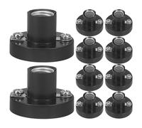 LIFKICH Kit Portalampada a Vite Per Esperimenti Set Da 10 Pezzi Base Per Lampade in Plastica Per Uso Ed Esterno Accessori Per Illuminazione Didattica e Domestica