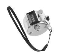LIFKICH Metallo Contatore Meccanico Manuale Portatile con Display a 4 Cifre | Conteggio ad Alta Precisione, Uso per Eventi e Coaching, Azione a Pressione, Colore Argento