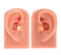 LIFKICH Modelli in Silicone per Piercing alle Orecchie, Orecchie Umane Artificiali per Pratica di Foratura, Set di 2 Pezzi Realistici in Silicone Morbido per Uso Didattico e Formazione