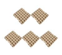 LIFKICH Organizer Porta Uova in Polpa di Carta Beige Vassoio Riciclabile da 30 Pezzi Compatto e Impilabile per Conservazione Sicura Nel Frigorifero