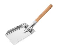 LIFKICH Pala Resistente e Manico Legno Acciaio Ergonomico in Stufa per Inossidabile Leggera Multifunzionale per Carbone e Cenere, per Griglia e Giardino