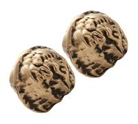 LIFKICH Palle Cinesi in Ottone a Forma di Noce 1 Paio per Allenamento Manuale e Massaggio, Migliorano Forza e Destrezza, Decorazione Creativa e Regalo per Anziani