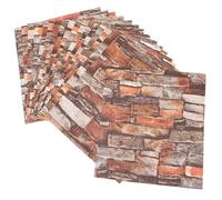 LIFKICH Pannelli Decorativi Parete 3d Autoadesivi in Schiuma Xpe Design Simulato di Frammenti di Roccia, 20 Pezzi per Soggiorno e Ingresso, Facili da Installare senza Attrezzi