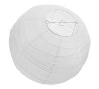 LIFKICH Paralume Rotondo Bianco per Lampada a Sospensione 35 CM Lanterna di Carta Pieghevole Fai da Te Decorazione Luminosa per Feste Natalizie e Interni