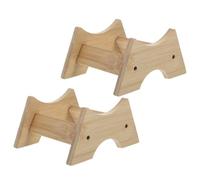 LIFKICH Porta Bottiglie in Legno da 2 Pezzi per Botti di Vino, Supporto per Distributore Bevande Base per Brocche e Secchi, Adatto per Uso Domestico e Professionale