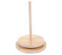 LIFKICH Portafilo in Legno per Spago da Cucina, Supporto Verticale | Organizzatore Antinodo, Uso una Sola Mano, Base Solida Girevole, per Catering e Lavorazione Carne