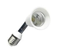 LIFKICH Prolunga Universale a Tubo Portalampada Per Prolunga Lampadina Base E27 Vite Pbt E14 Adattatore