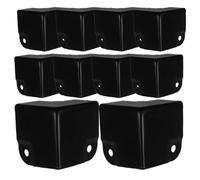 LIFKICH Protezione Angolare in Metallo 12 Pezzi per Mobili e Valigie Copri Angoli Resistenti 40Mm Neri per Scatole in Legno e Altoparlanti Protezioni per Armadi e Bagagli da Urto e