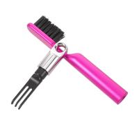 LIFKICH Pulitore per Pettini e Spazzole Chioma in Abs, Compatto | Rimozione Efficiente dei Chioma, Pulizia Profonda, Portatile, Uso Casa e Viaggio, Colore Rosa