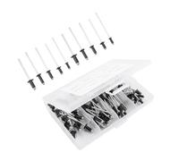 LIFKICH Rivetti Ciechi Rivetti a Strappo senza Bave in Lega di Alluminio Neri Set di 120 per Mobili per Arredamento e