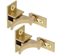 LIFKICH Serrature a Gomito in Rame, Set da 2 Pezzi, Blocca Ante e Chiusura Sicurezza per Mobili, Facile Installazione su Porte, Adatto per Bagno e Ambienti Interni