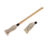 LIFKICH Set 1 Pennello per Imbastire Salsa Bbq Manico Resistente al Calore e Setole in Cotone per Grigliate e Arrosticini, Accessorio per Barbecue e Cucina