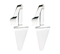 LIFKICH Set 2 Pezzi Pala per Pizza in Acciaio Inossidabile Anti-scottatura, Design Semplice, Facile da Usare per Pizzerie e Dessert