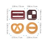 LIFKICH Set 8 Pezzi Stampi per Biscotti in Plastica, Forme Creative per Fondente, Tagliabiscotti per Uso Domestico e Professionale, Dimensioni Compatte, Adatti e Pasticceria