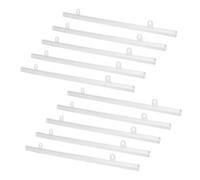 LIFKICH Set da 10 Pali Sospensione in Pvc 50 Cm Ganci per Appendere Poster e Pubblicità, Barra Porta Poster Stabile e Resistente per Supermercati e Centri Commerciali, Montaggio Semplice