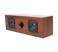 LIFKICH Soundbar Cablata in Legno Controllo Integrato Portatile, Design Retrò e Suono Nitido per Spazi Compatti e Boutique, Impedenza 4ω e Risposta 50hz-20khz