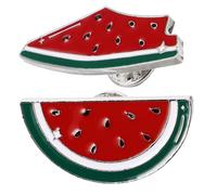 LIFKICH Spille di Frutta a Forma di Cocomero 2 Pezzi in Lega di Zinco Rosso, Eleganti e Facili da Indossare, Perfette per Abbigliamento e Accessori Donna