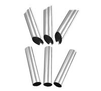 LIFKICH Stampi per Cornetti in Acciaio Inox 6 Pezzi, Set Utensili per Cottura Croissant e Cannoli, Stampo Tubo per Dolci Fai da Te, Adatti a Forni Casalinghi e Professionali