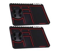 LIFKICH Supporto per Telefono da Auto Antiscivolo in Pvc 2 Pezzi, Adesivo e Multifunzionale per Cruscotto Veicolo, per Dispositivo Mobile e Parcheggio Provvisoria Colore Colore Casuale
