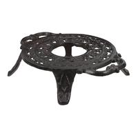 LIFKICH Teiera in Ghisa Scaldavivande e Supporto Porta Calderone per Tè e Caffè, Sottobicchieri Rustici per Uso Domestico e Ristoranti