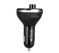 LIFKICH Trasmettitore Fm Per Auto Modulatore Wireless Adattatore Radio Con Caricabatterie Usb e Microfono Integrato Compatibile Con Smartphone e Dispositivi Audio