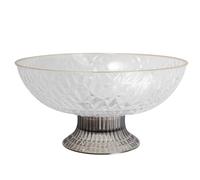 LIFKICH Vassoio per Frutta in Plastica con Base Staccabile e Design Drenante, Ciotola Elegante per Snack e Frutta, per Casa e Eventi Vari