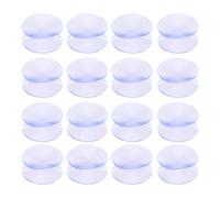LIFKICH Ventose in Silicone Trasparente Doppia Faccia Antiscivolo 48 Pezzi Multiuso per Vetro per Organizzatori da Cucina e Segnaletica Appesa