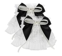 LIFKOME 1 Paio Maniche Ad Arco Manica in Pizzo Polsini Per Le Donne Maniche a Mano in Pizzo Guanti Di Pizzo Da Donna Manica Della Mano Lolita Guanti Da Polso in Pizzo Polsini Lolita