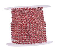 LIFKOME 1 Rotolo di Catena di Strass Decorativa Catena di Rifinitura di Cristallo Fai da Te Accessorio Artigianale per Gioielli