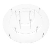 LIFKOME 1 Set di Alzata con 3 Altezze per Cupcake in Acrilico Trasparente, Espositori per Gioielli, Torre Espositiva per Caramelle, Supporto per Torta Trasparente, Alzate per Buffet Statua Profumo