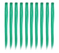 LIFKOME 10 pezzi Clip In Extensions Capelli Verdi Lisci Accessori Acconciature Donna Leggere e Confortevoli per Uso Quotidiano e Feste