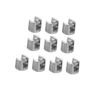 LIFKOME 10 pezzi Clip per Specchio in Lega Supporto per Mensole e Vetri da Parete Accessori Bagno Resistenti e Calore con Base Solida e Ventosa in Silicone Antiscivolo