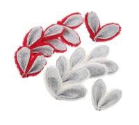 LIFKOME 10 Pezzi Decorazioni Orecchie Di Coniglio in Peluche Palline Orecchie Di Coniglio Decorazione Per Feste