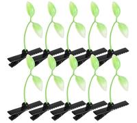 LIFKOME 10 Pezzi Fermagli Capelli Donna Forma di Germoglio Clip Originali in PE e Accessori Versatili per Feste Scuola e Uso Quotidiano Verde