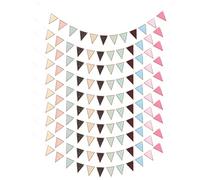 LIFKOME 10 pezzi Ghirlanda Bandierine Triangolari da Festa Colorazione per Decorazioni Festive e Speciali per Compleanni e Matrimoni