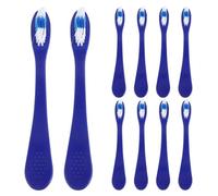 LIFKOME 10 pezzi Spazzolini da Denti Mini Manico Medio Corto per Prigioni Ospedali Sicurezza Elevata Igiene Orale Portatili