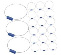 LIFKOME 100 Pezzi Sigilli di Sicurezza Numerati in Etichette con Cavo Resistente Antimanomissione per Container Camion e Trasporto Sigilli Metallici con Numerazione Unica per Tracciabilità