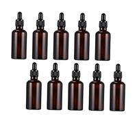 LIFKOME 10pezzi Flacone Contagocce Anti-perdita Di Vetro Dispenser Leggero Per Lozioni Medicinali Bottiglie Di Conservazione Resistenti Per Uso Quotidiano e Viaggio